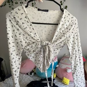 Brandy Melville Tie Top. Used/worn.